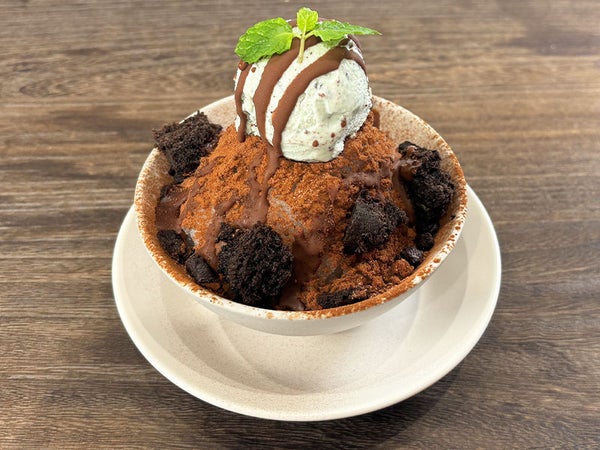 チョコミントかき氷